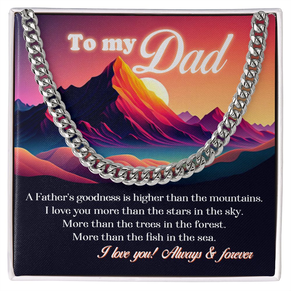 FD - To my Dad - A Father's goodness - OREO Cuban Link Chain + Extension™