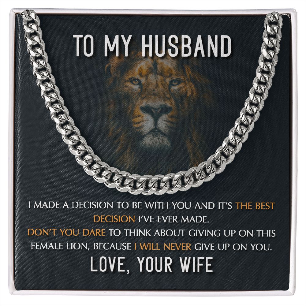 My Husband -  Best Decision - NUXE Cuban Link Chain™
