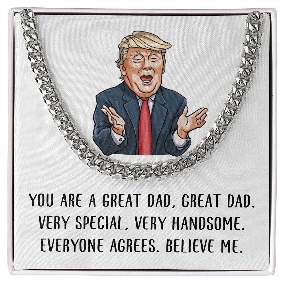 To Dad - Great Dad - OREO Cuban Link Chain + Extension™