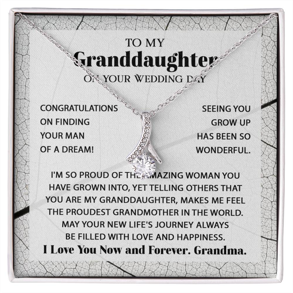 To My Granddaughter - BlissGranddaughter Love Necklace™