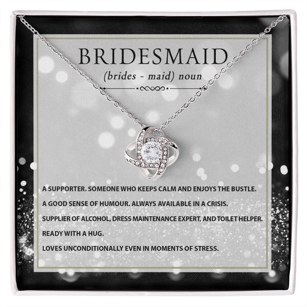 Bridesmaid Noun - BlissBridesmaid Love Necklace™