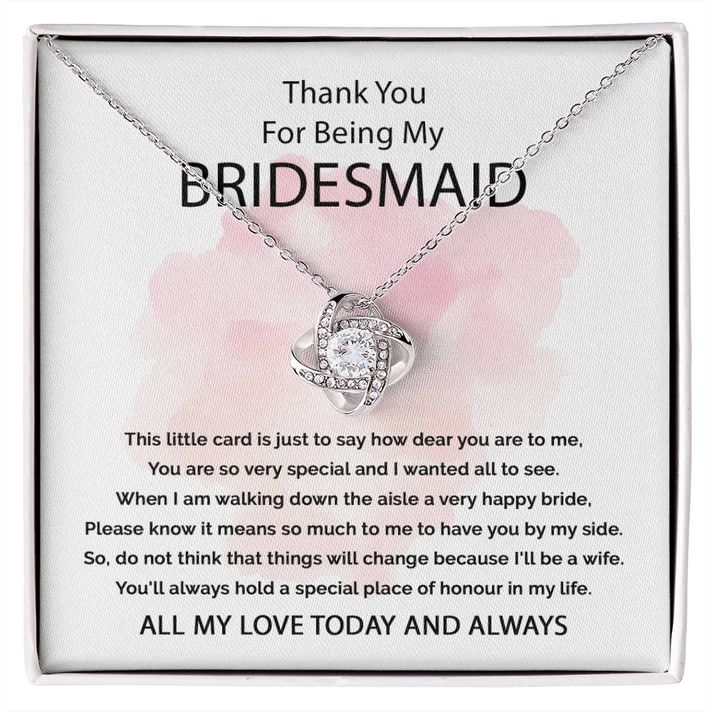 For Bridesmaid - BlissBridesMaid Love Necklace™