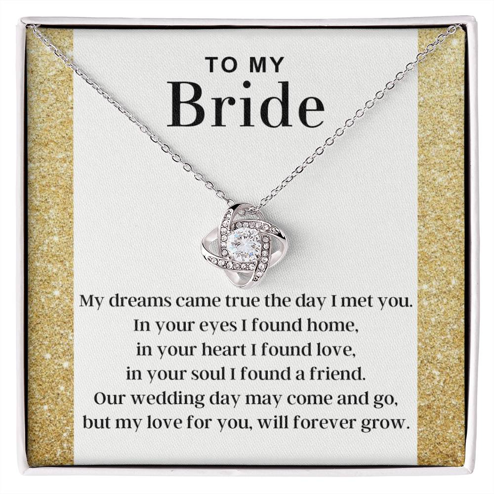 To My Bride - BlissBride Love Necklace™