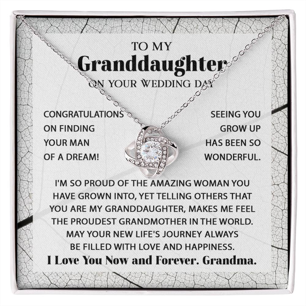 To My Granddaughter - BlissGranddaughter Love Necklace™
