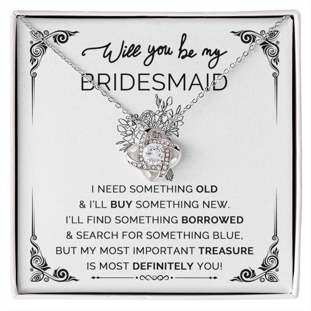 To My Bridesmaid - BlissBridesmaid Love Necklace™