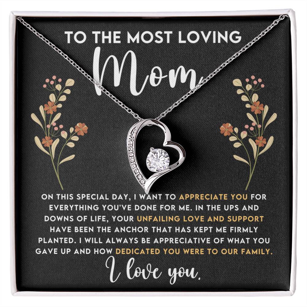 To My Mom - Most Loving - Necklace