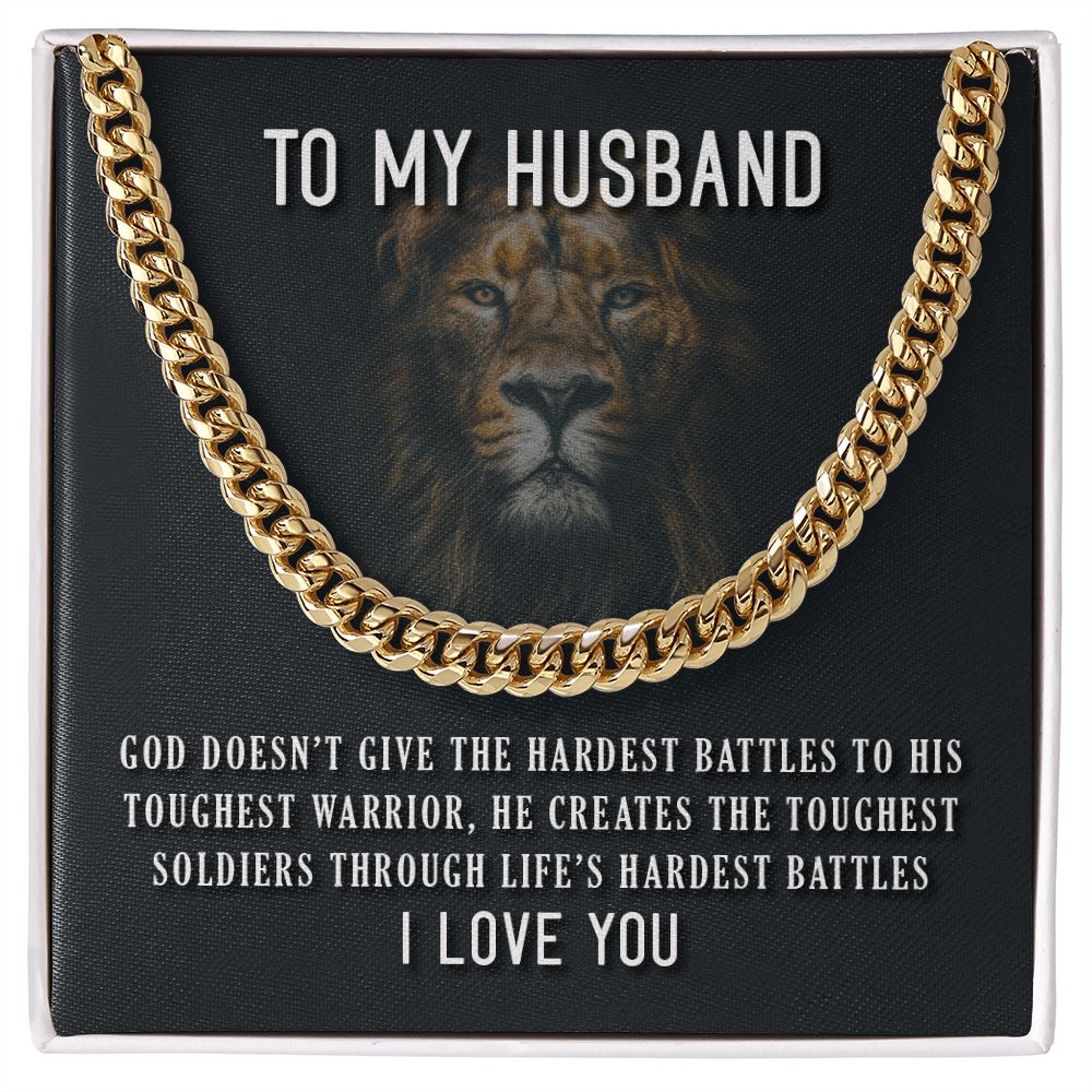 Husband - I Love You - Cuban Link Chain
