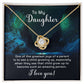 Daughter - Amazing - Love Knot Necklace
