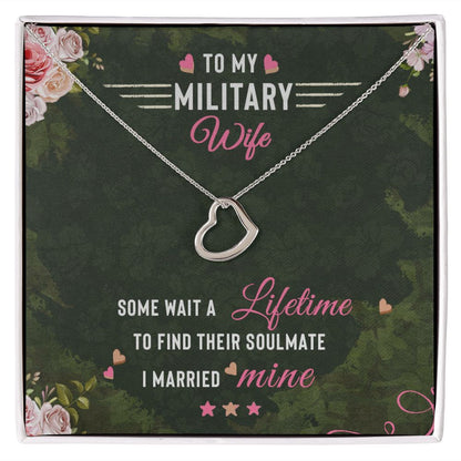 Wife - Lifetime Partner - Heart Necklace