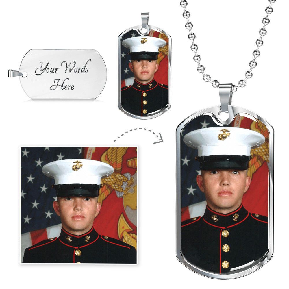 Wife - Military Wife - Personalized Ball Chain Necklace