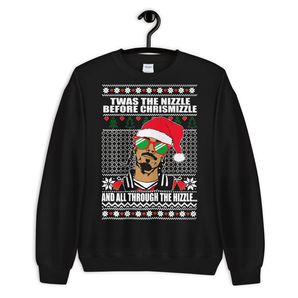 Fo Shizzle Dizzle Ugly Christams Unisex Sweater - Blue Oceano